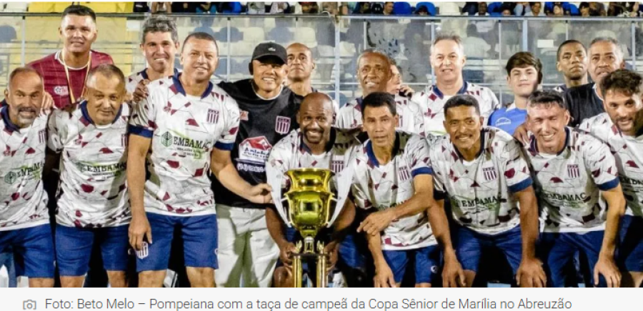 Pompeiana vence o Nova Almeida e conquista título da Copa Sênior no Abreuzão