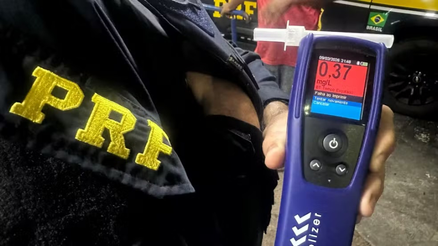 Motorista é preso por embriaguez ao volante na BR-153 em Ocauçu após abordagem da PRF