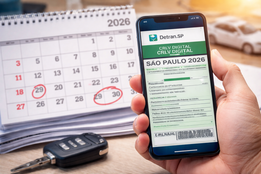Calendário de Licenciamento 2026 em SP: veja quando pagar e como consultar débitos