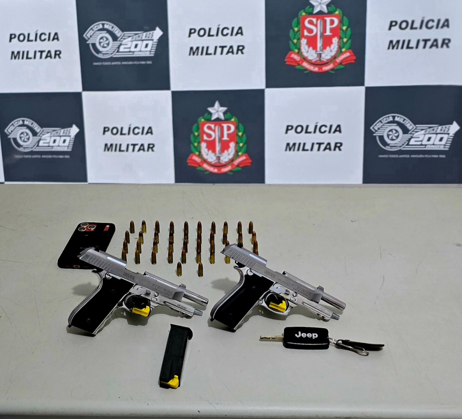 Sequestro de criança termina com seis presos e armas 9mm apreendidas na SP-294