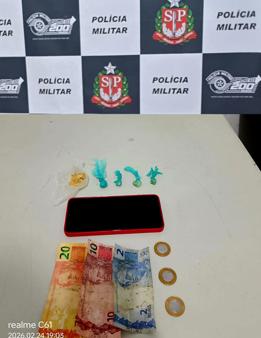 Polícia Militar prende suspeito de tráfico delivery em Pompeia; criança de 3 anos é encontrada sozinha em casa