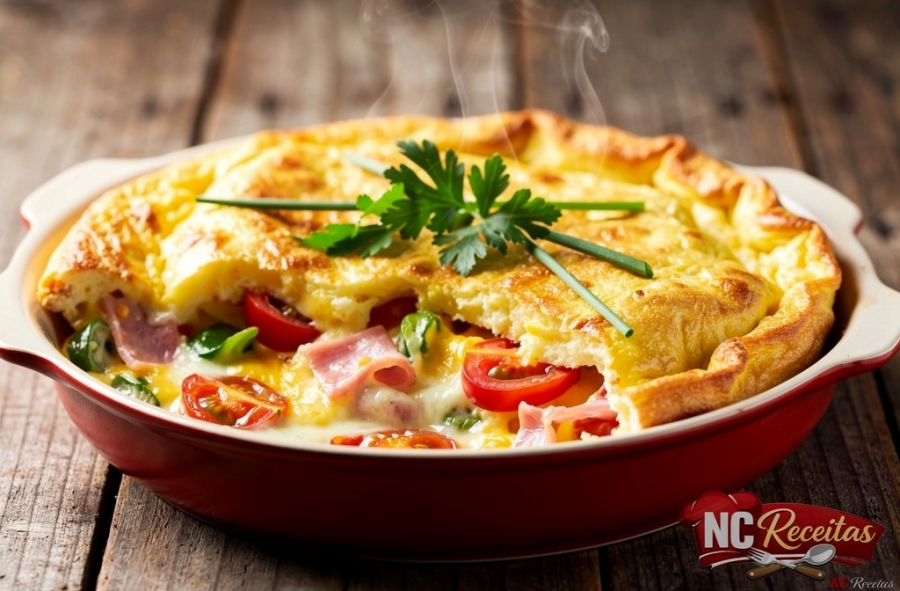 Omelete de forno super fofinha