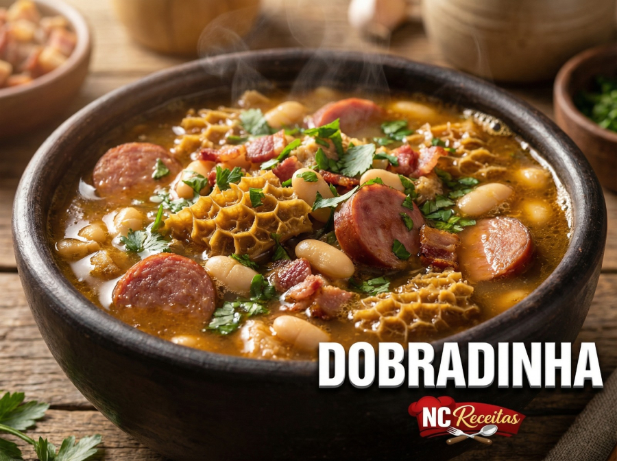 Como fazer dobradinha completa com feijão branco e muito sabor