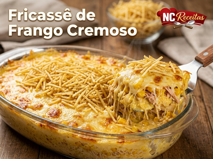Receita de Fricassê de Frango Cremoso: prato fácil e irresistível para o almoço ou jantar