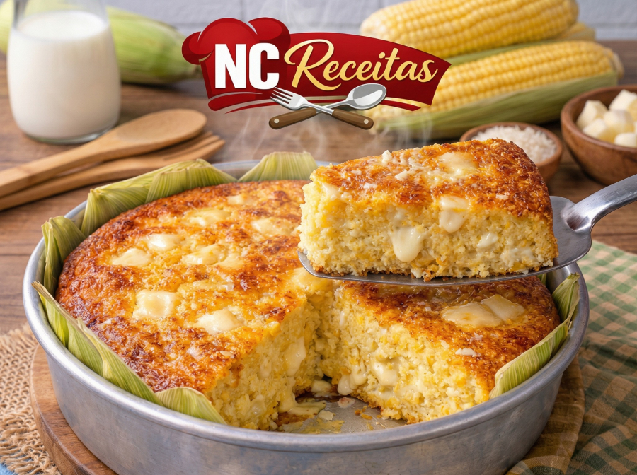 Receita de Bolo Pamonha Fácil: aprenda a preparar um bolo cremoso de milho com sabor de roça