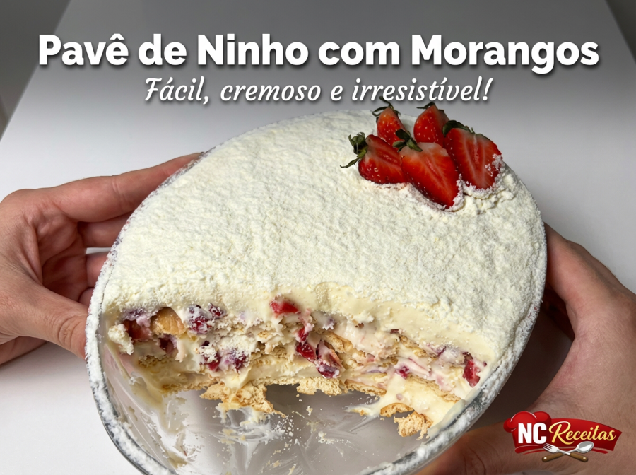Receita de Pavê de Ninho com Morangos: aprenda a fazer uma sobremesa gelada cremosa e irresistível
