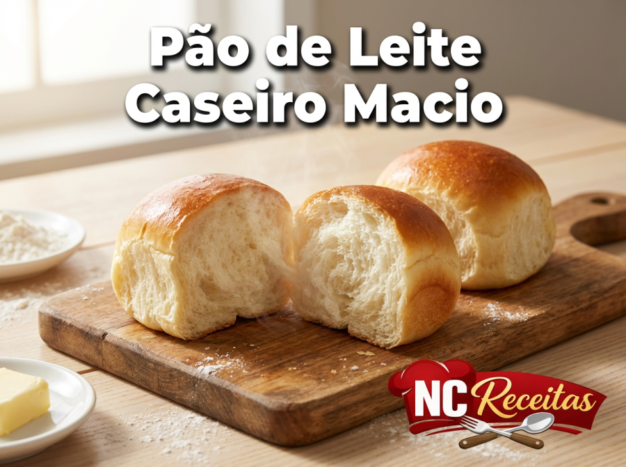 Pão de Leite Caseiro Macio: aprenda a preparar um pão fofinho e perfeito para qualquer hora