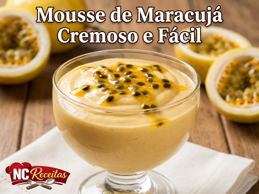 Mousse de maracujá cremoso e fácil: sobremesa rápida com poucos ingredientes