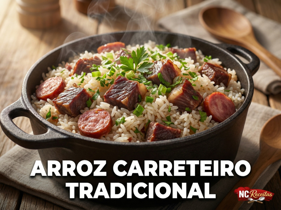 Arroz carreteiro tradicional: receita completa e saborosa da culinária brasileira