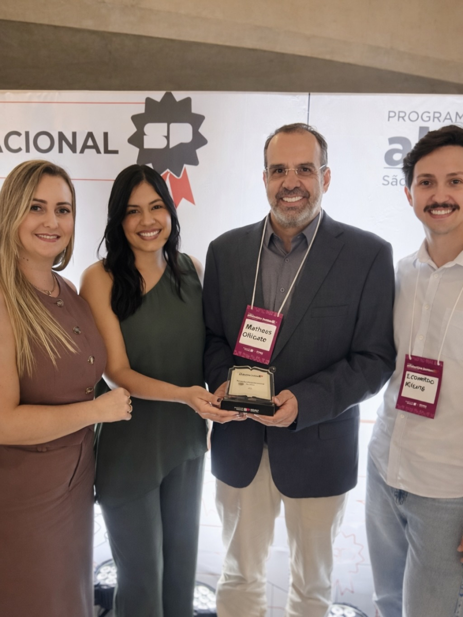 Oriente é destaque e recebe Prêmio Excelência Educacional do Governo de SP