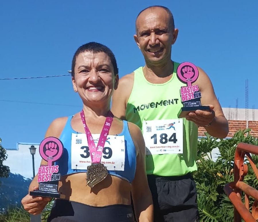 Casal de Pompeia conquista 1º lugar em corrida de Bastos e se destaca em prova desafiadora