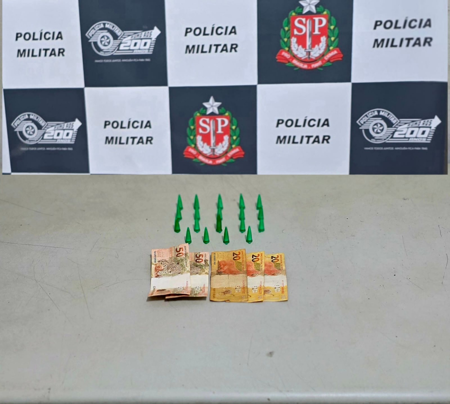 Homem é preso por tráfico de drogas durante ação da Polícia Militar no Jardim Primavera, em Pompeia