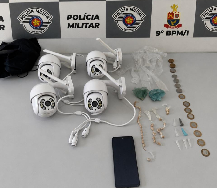 Polícia Militar prende suspeito por tráfico de drogas e captura procurado da Justiça em Tupã