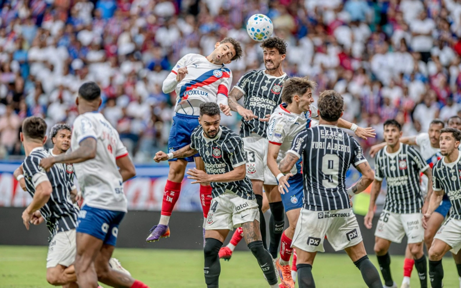 Corinthians segura pressão do Bahia fora de casa, empata na Fonte Nova e segue pontuando no Brasileirão