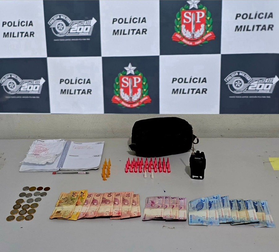 Homem é preso com crack e cocaína durante ação da PM no Jardim Primavera, em Pompeia